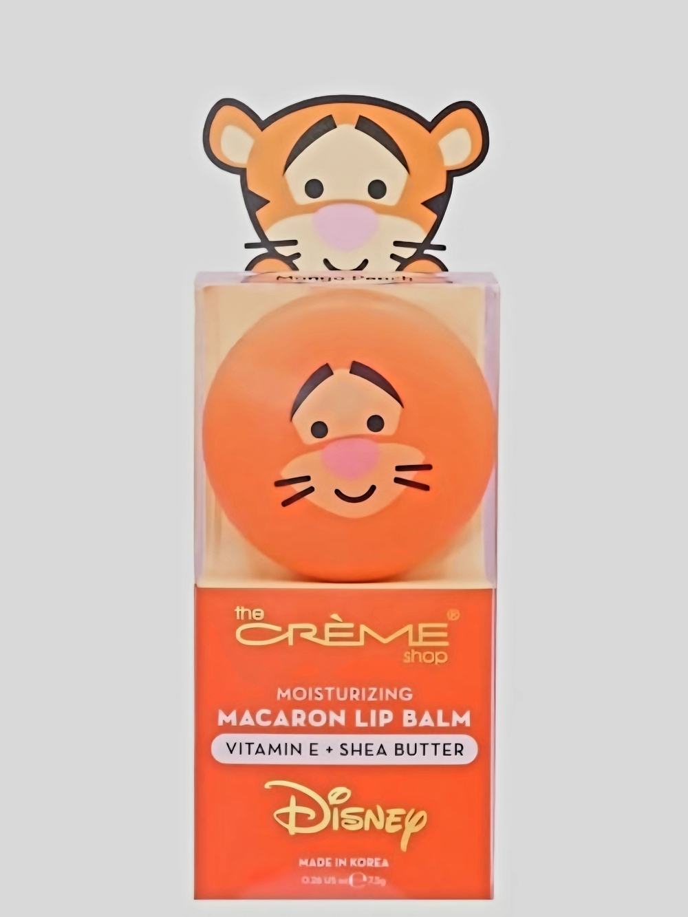 Disney Tigger The Crème Shop Macaron Lip Balm Vitamin E Shea Butter NIB K Beauty - Picture 6 of 6